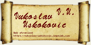 Vukoslav Uskoković vizit kartica